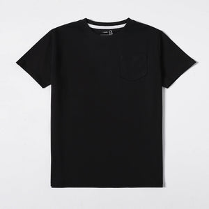 Black Kids Pocket Tee