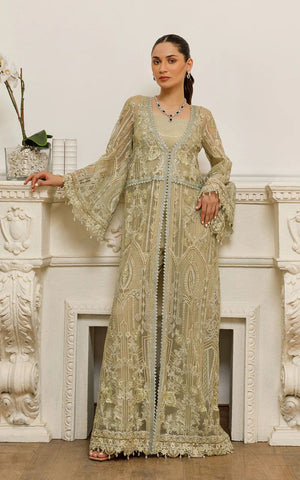 Net Embroidered Jacket - 8405