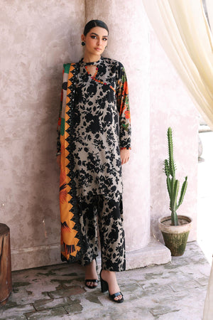 3-Pc Unstitched Printed Staple Suit With Embroidered Wool Shawl Dupatta CPMW3-02