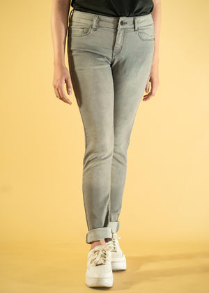 Denimic Jeans - Light Grey - Skinny