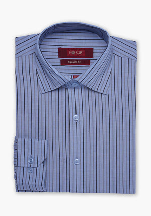 Sky Blue Stripe Dress Shirt