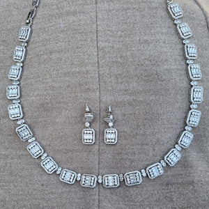 Pastels - Cubic zirconia Necklace and Earrings set - Luxury - 009