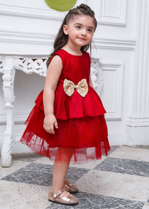 Canvas Kids - Red princess frock