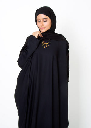 Abaya.Pk - Black Butterfly Gown Abaya