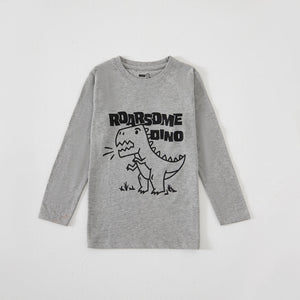 Dino Graphic Print Full Sleeve Tee