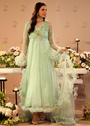 Mint Green Frill Pishwas