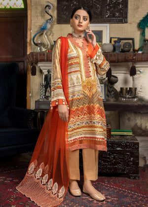 Embroidered Jacquard Suit-2518