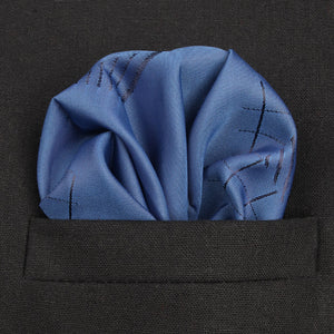 royal blue silk pocket square