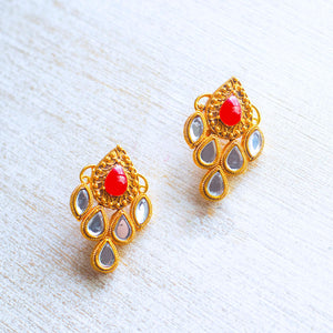 Maharani Earrings (RED)
