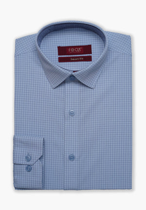 SKY CHECK DRESS SHIRT