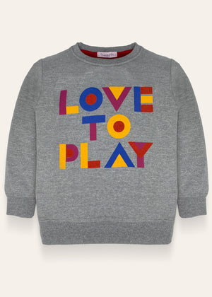 H/Grey LOVE TO Play Sweatshirt