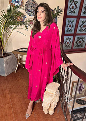 Ainee Faisal - AF 339 Pink Poncho Blossom
