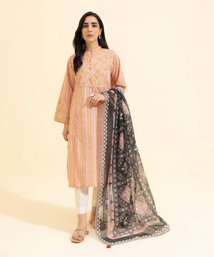 Printed Net Dupatta