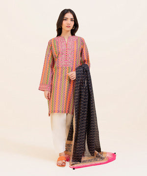 Printed Zari Voile Dupatta