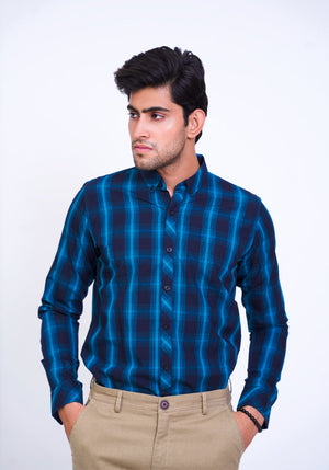 Blue Checkered Shirt