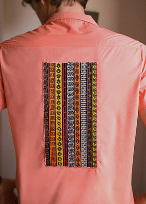 WW - Peach Tribal doodle shirt: Tridle / Doodle