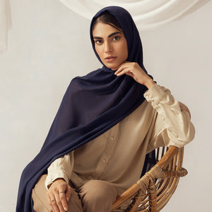 Eco-Luxe Scarves & Hijabs - Navy