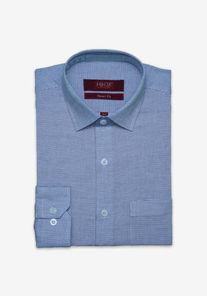 Sky Blue Textured Shirt