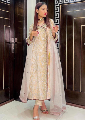 Zoay formals - Lustrous Cream and Gold - ZF-004