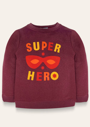 Maroon Super Hero Sweatshirt