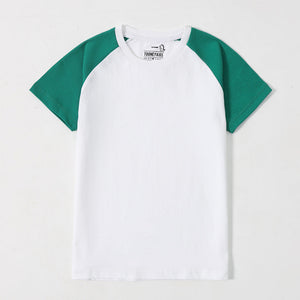 Green/White Raglan