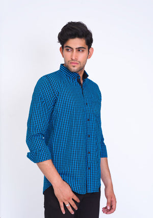 Blue Checkered Shirt