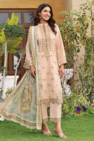 3PC Embroidered Unstitched Lawn Suit KSE-2449
