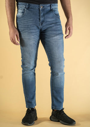 Denimic Jeans - Mid Blue - Slim Taper