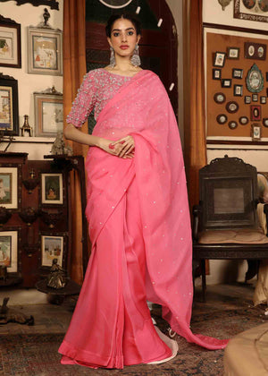Pink Saree