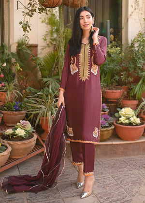 Aminah Badar - Purple Outfit