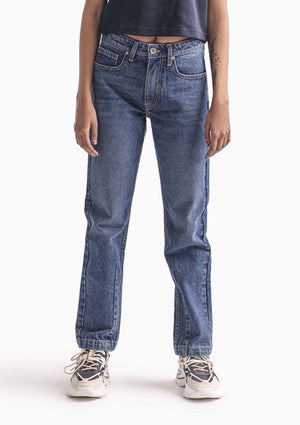 Wide Leg High Rise Tapered Jeans