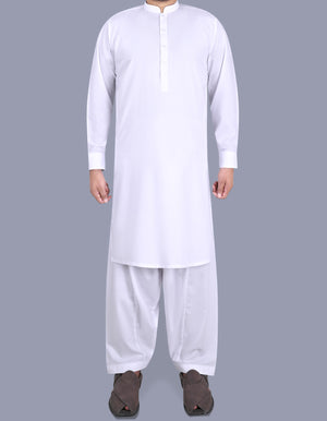 White Plain Kameez Shalwar