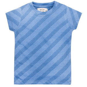 Blue Diagnal Boys Tee