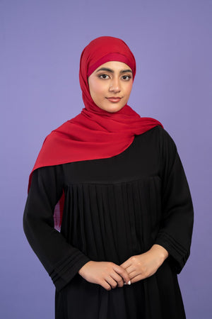 Red - Turkish Lawn Hijab