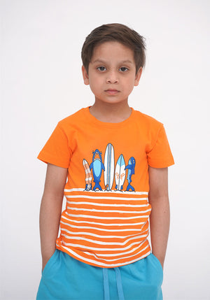 Orange Graphic T-Shirt