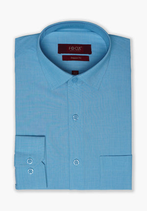 AQUA TEXTURE DRESS SHIRT