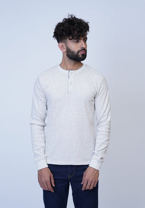 Oatmeal Melange Henley