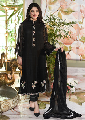 Amna Arshad - Parishay black  shirt Duppata