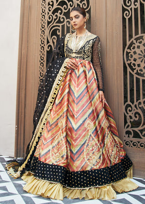 Dureshahwar Atelier - Black and Gold Gown