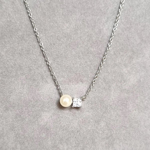 Pearl and Stone Necklace (A06)