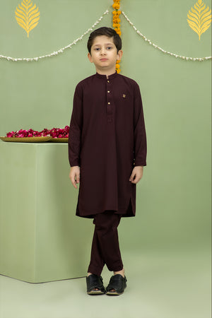 Maroon Kameez Shalwar Kids