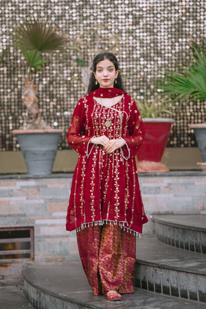 NOOR E HANIA ANGRAKHA MAROON