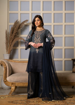 TWILIGHT ELEGANCE - 3 PIECE CHIFFON