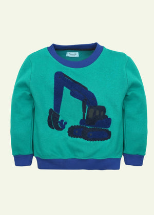 Excavator Embroidered Jumper