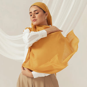 Eco-Luxe Scarves & Hijabs - Mustard