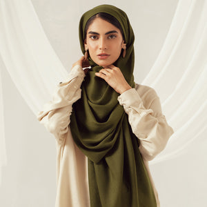 Eco-Luxe Scarves & Hijabs - Dark Olive