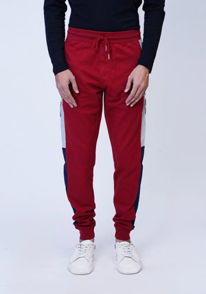 Red Paneled Trousers