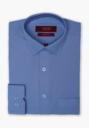 Sky Blue Plain Dress Shirt