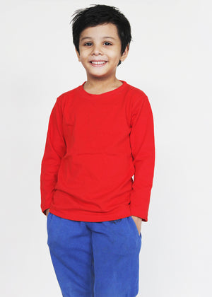 The Shop - Red Full Sleeves T-Shirt