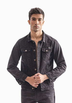 Men’s Black Trucker Jacket